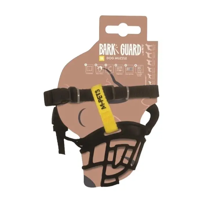 M-Pets Bark Guard Ağızlık Xs Black/yellow