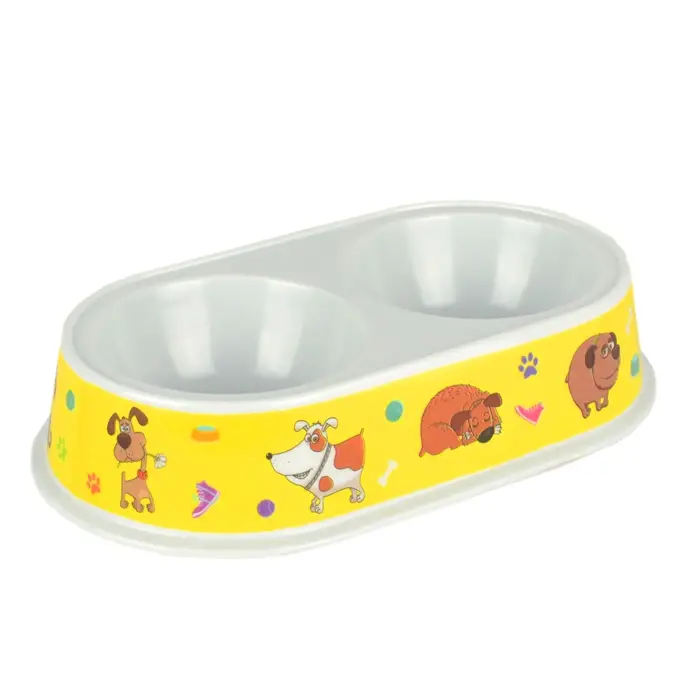 Flip Kedi Köpek İkili Melamin Mama ve Su Kabı