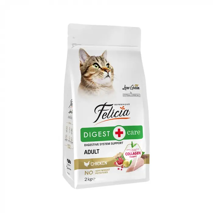 Felicia Düşük Tahıllı Hipoalerjenik Tavuklu Yetişkin Kedi Maması 2 Kg