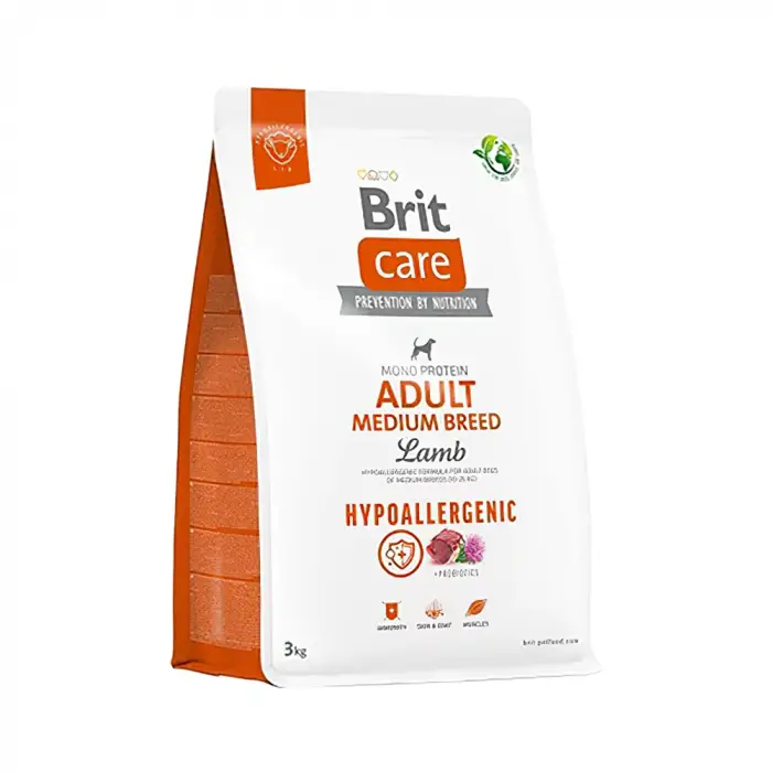 Brit Care Hipoalerjenik Kuzu Etli Orta Irk Yetişkin Köpek Maması 3 kg