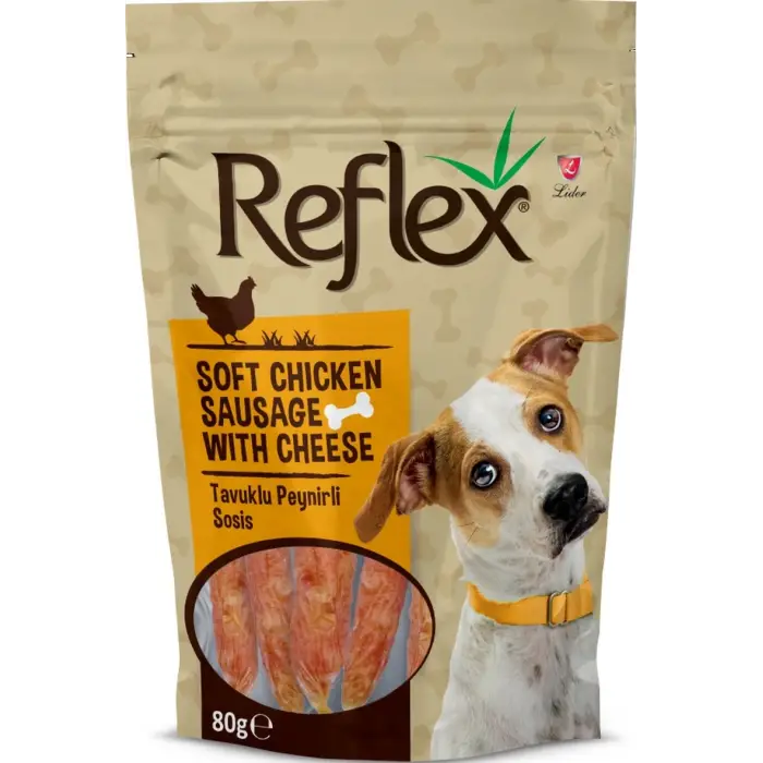 Reflex Tavuklu Peynirli Sosis Köpek Ödülü 80 gr