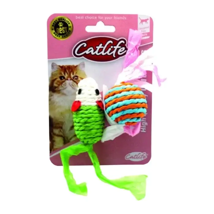 Catlife Kediler İçin Fare ve Top Oyuncak (2li)