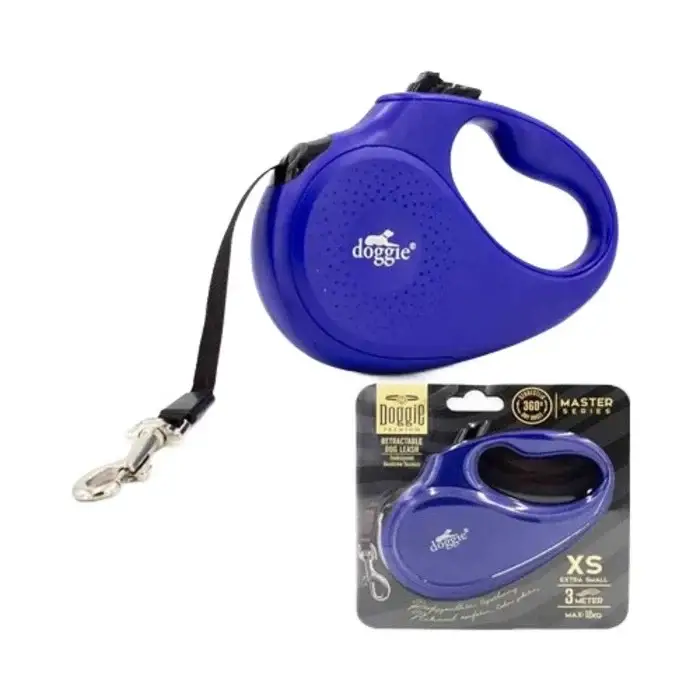 Doggie Master Serisi Otomatik Uzatma 3metre Max 12 Kg Lacivert