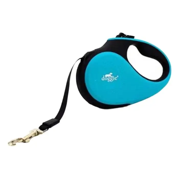 Doggie Otomatik Uzatma Tasması Soft Açık Mavi L 5 Mt