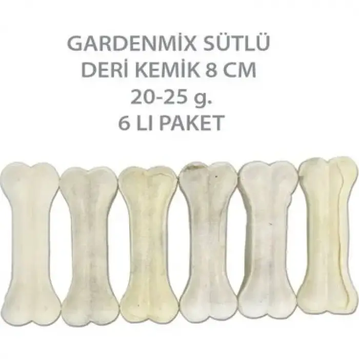 Garden Mix Sütlü Deri Kemik 6lı