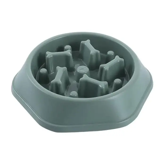Pet Style Kemik Desenli Kedi Ve Köpek Yavaş Yeme Mama Kabı 18 Cm
