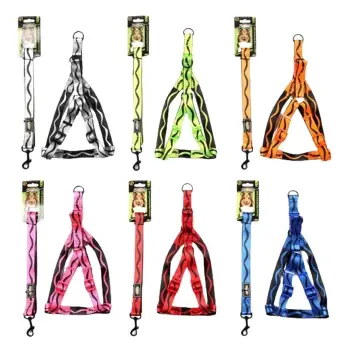 Doglife Desenli Köpek Göğüs Ve Gezdirme Tasması 2,5 cm