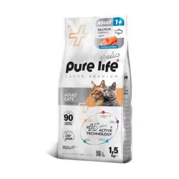 Pure Life Plus Somonlu Yetişkin Kedi Maması 1,5 Kg