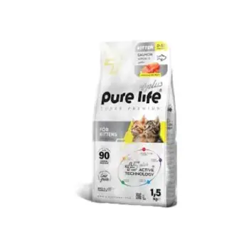 Pure Life Plus Somonlu Yavru Kedi Maması 1,5 Kg