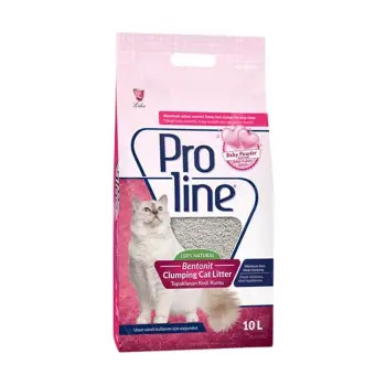 Proline Kalın Taneli Bebek Pudralı Bentonit Kedi Kumu 10 Lt