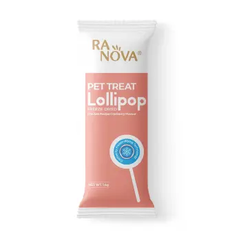 Ranova Kızılcıklı Doğal Kurutulmuş Lolipop Kedi Ödülü 1.4 g