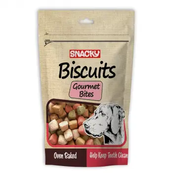 Snacky Gourmet Bites Diş Temizliği Destekleyici Köpek Ödül Bisküvisi 200 Gr
