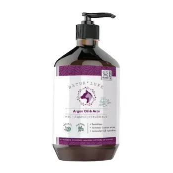 M-Pets Naturluxe Argan Yağı ve Açai Özlü Köpek Şampuanı (500 ml)