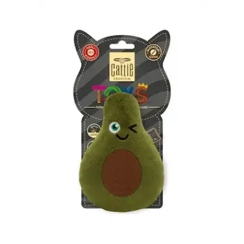 Cattie Matatabi İçerikli Kedi Oyuncağı Peluş Avokado 11 Cm