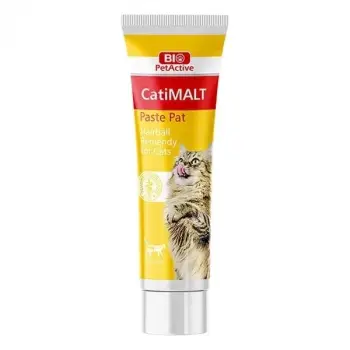 Bio PetActive Cati Malt Paste Tüy Yumaği Önleyici Kedi Vitamini 100 Ml