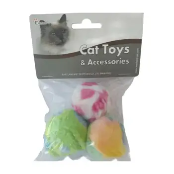 Cat Toys Peluş Top Kedi Oyuncağı 4 Cm
