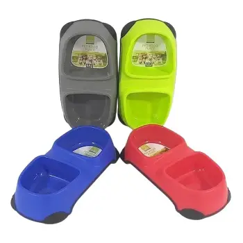 Nunbell Kedi Köpek Plastik Mama Kabı Small 2li