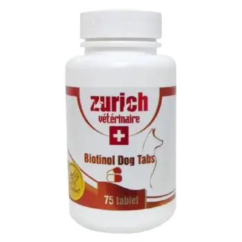 Zurich Köpek İçin Biotin Tüy Döküm Önleyici Tablet 75 Tablet