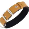 Doggie Comfort Kemik Desenli Deri Boyun Tasması Camel M