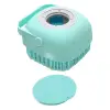 Pet Brush Hazneli Silikon Banyo Şampuan Fırçası Mavi 8,8 Cm