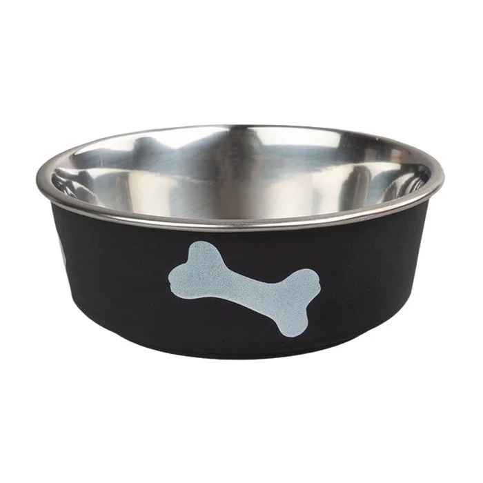 Oripet Pati Desenli Siyah Mama Su Kabı 17 Cm 830 Ml