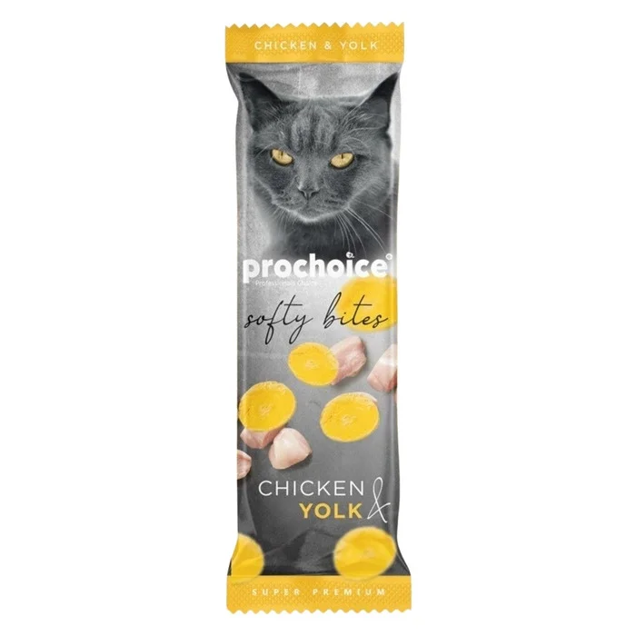Pro Choice Softy Bites Tavuk & Yumurta Sarısı Yumuşak Kedi Ödülü 10 Gr