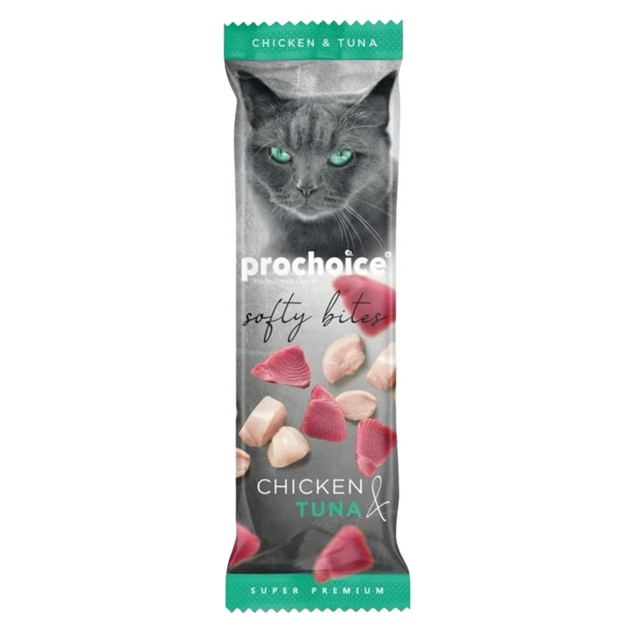 Pro Choice Softy Bites Tavuk & Ton Balığı Yumuşak Kedi Ödülü 10 Gr