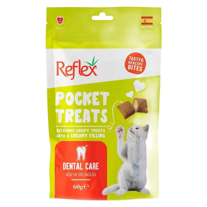 Reflex Pocket Treats Ağız Ve Diş Sağlığı Yetişkin Kedi Ödül Maması 60 Gr