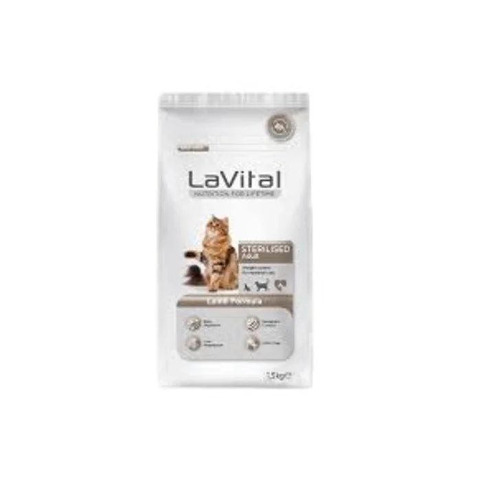 La Vital Kilo Kontrolü İçin Kuzulu Kısırlaştırılmış Kedi Maması 1,5 Kg
