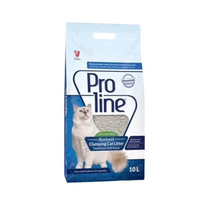 Proline İnce Taneli Parfümsüz Bentonit Kedi Kumu 10 Lt