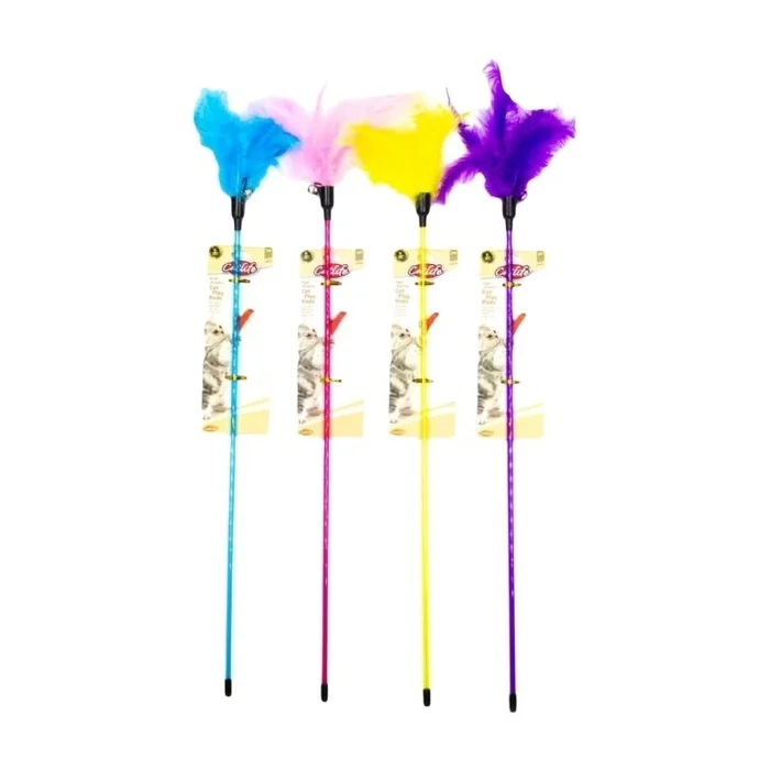 Catlife Tüylü Zilli Kedi Oltası 58 Cm