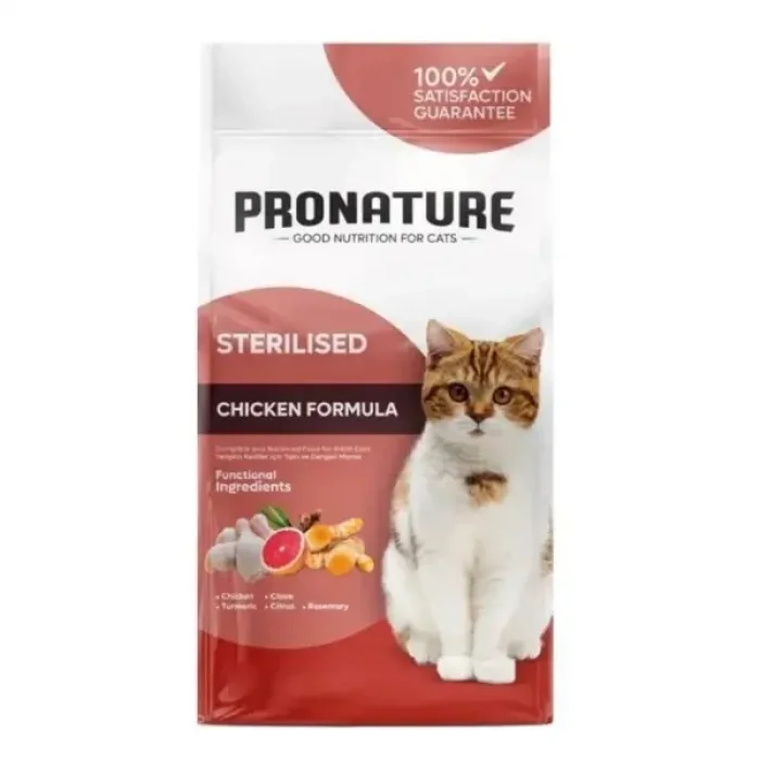 Pronature Kilo Kontrolü için Tavuklu Kısırlaştırılmış Kedi Maması