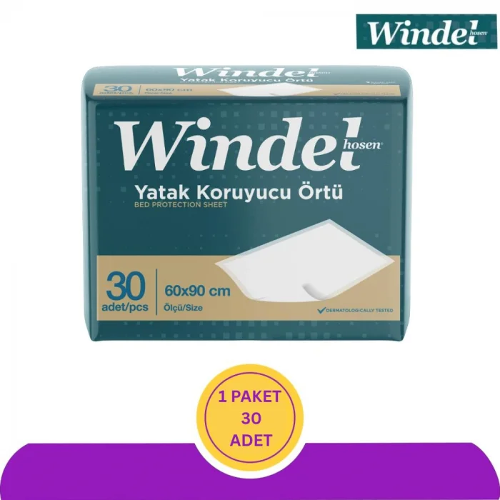 Windel Yatak Koruyucu Örtü Çiş ve Sıvı Geçirmez Hasta Altı Pedi