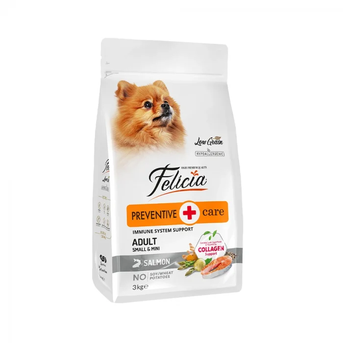 Felicia Düşük Tahıllı Hipoalerjenik Somonlu Küçük Irk Yetişkin Köpek Maması 3 Kg