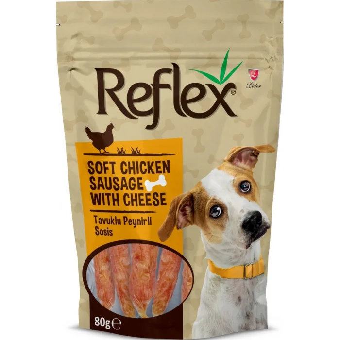 Reflex Tavuklu Peynirli Sosis Köpek Ödülü 80 gr