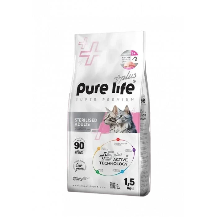 Pure Life Plus Tavuklu Yetişkin Kedi Maması 1,5 Kg