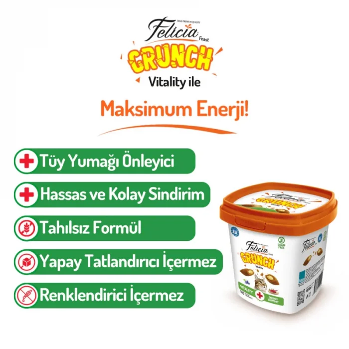 Felicia Crunch Vitality Kedi Ödülü 100 gr 6lı