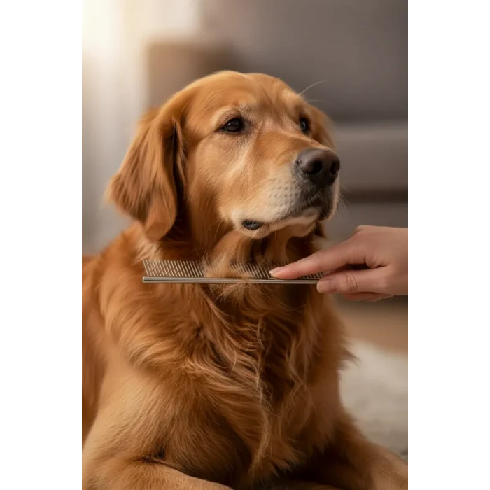 Vetinova Kedi Köpek Tek Taraflı Kıtık Açıcı Tarak Büyük