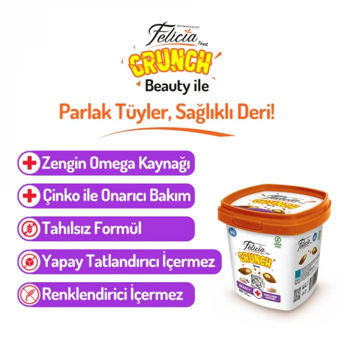 Felicia Crunch Beauty Kedi Ödülü 100 gr 6Lı