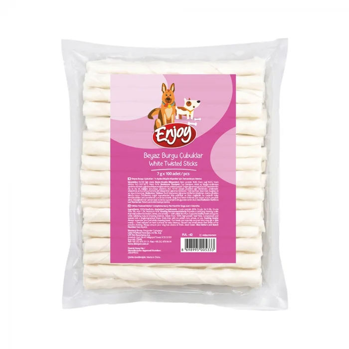 Enjoy Beyaz Burgu Çubuk (100 x 7 g)