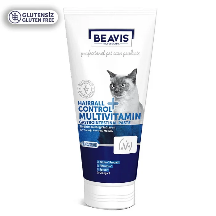 Beavis Glutensiz Hairball Control Multivitamin Gastointestinal Kedi Malt Paste 75 ml
