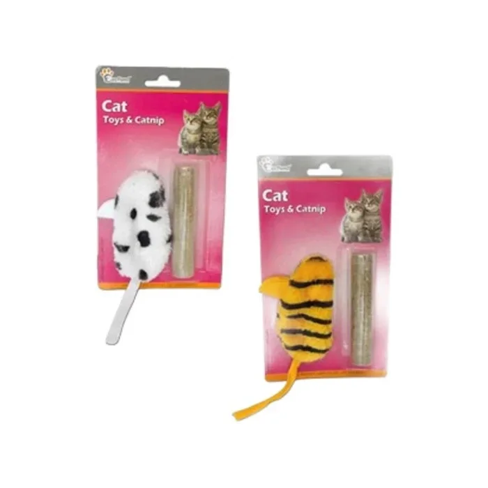 Eastland Kedi Otlu Peluş Fare Kedi Oyuncağı 10 Cm