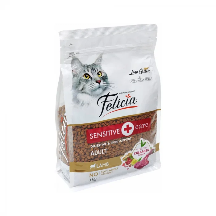 Felicia Az Tahıllı Yetişkin Kuzulu Kedi Maması 1 Kg