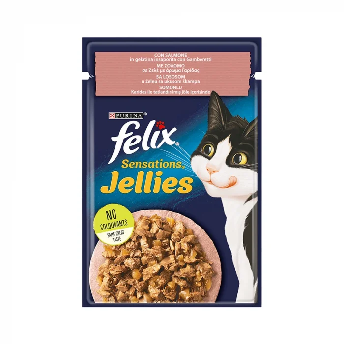 Felix Somonlu ve Karidesli Pouch Yaş Mama 85 gr