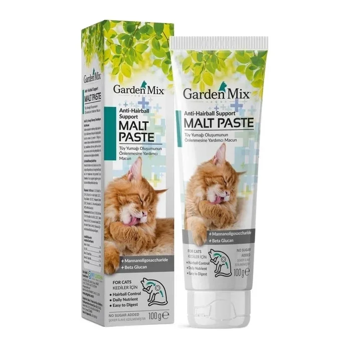 Garden Mix Tüy Yumağı Önleyici Kedi Malt Macunu (100 g)