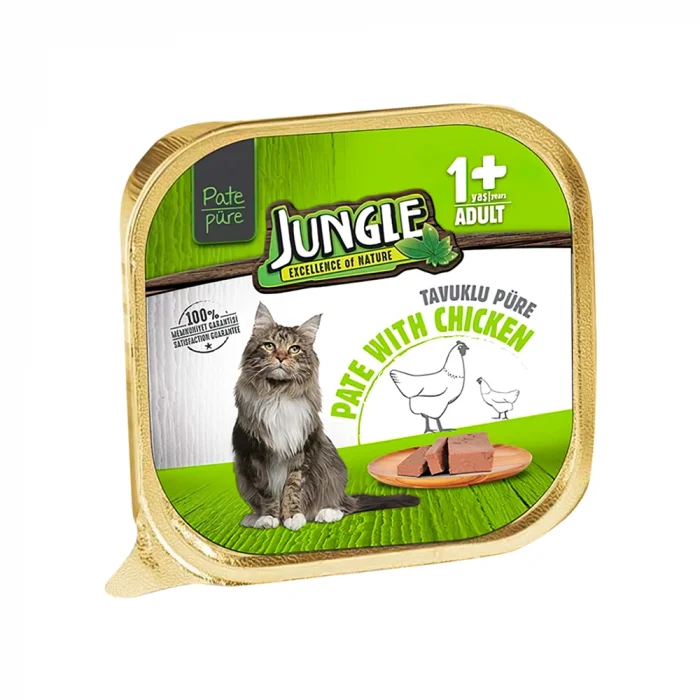 Jungle Tavuklu Pate Yetişkin Konserve Kedi Maması 100 Gr