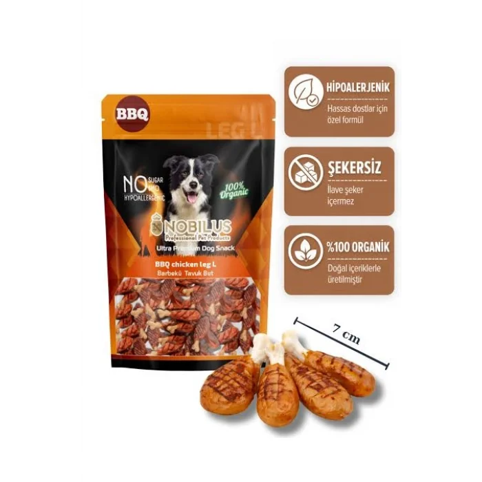 Nobilus Barbekü Soslu Tavuk But Köpek Ödül Maması 80 gr