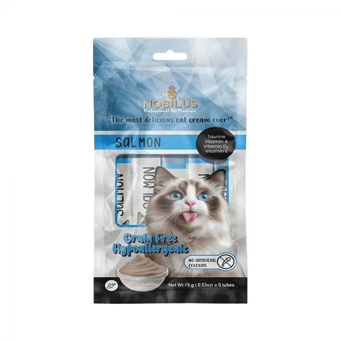 Nobilus Somonlu Kedi Ödül Kreması 5 x 15 gr