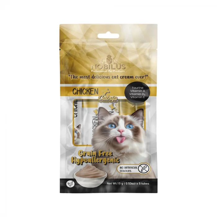 Nobilus Tavuk Etli Kedi Krema Ödül Maması 5 x 15 gr