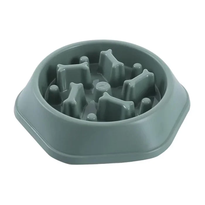 Pet Style Kemik Desenli Kedi Ve Köpek Yavaş Yeme Mama Kabı 18 Cm